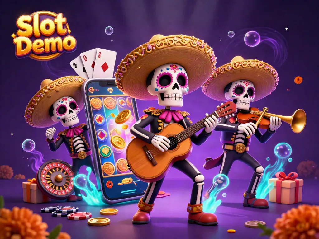 Engage with exciting Slot Demo experiences featuring colorful characters and gaming elements bursting into action.