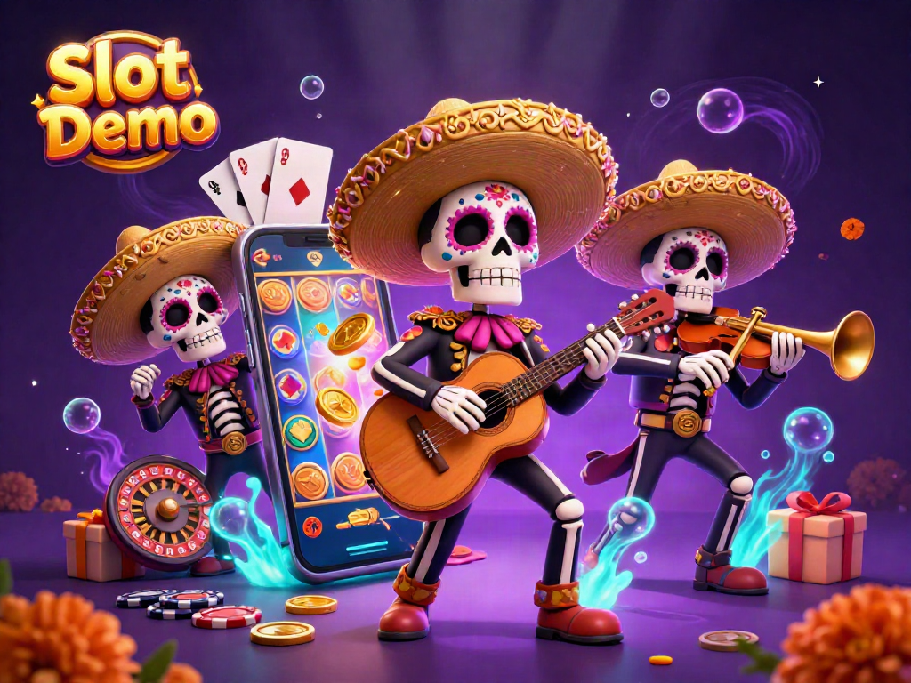 Engage with exciting Slot Demo experiences featuring colorful characters and gaming elements bursting into action.