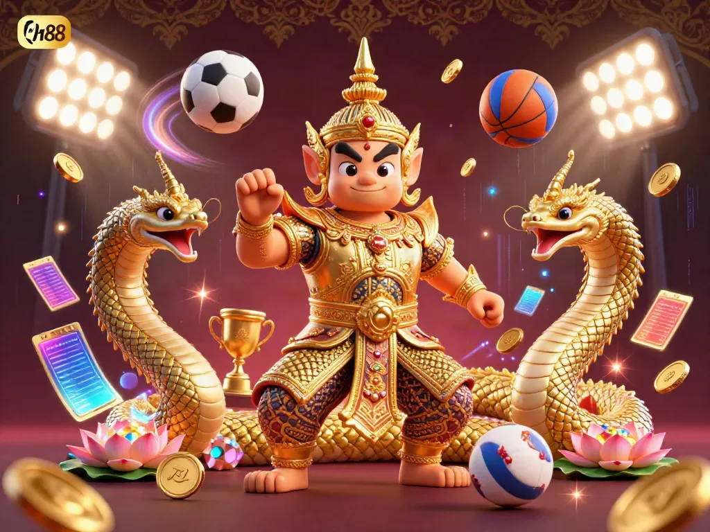 Experience thrilling action at QH88, where sports collide in a vibrant casino setting.